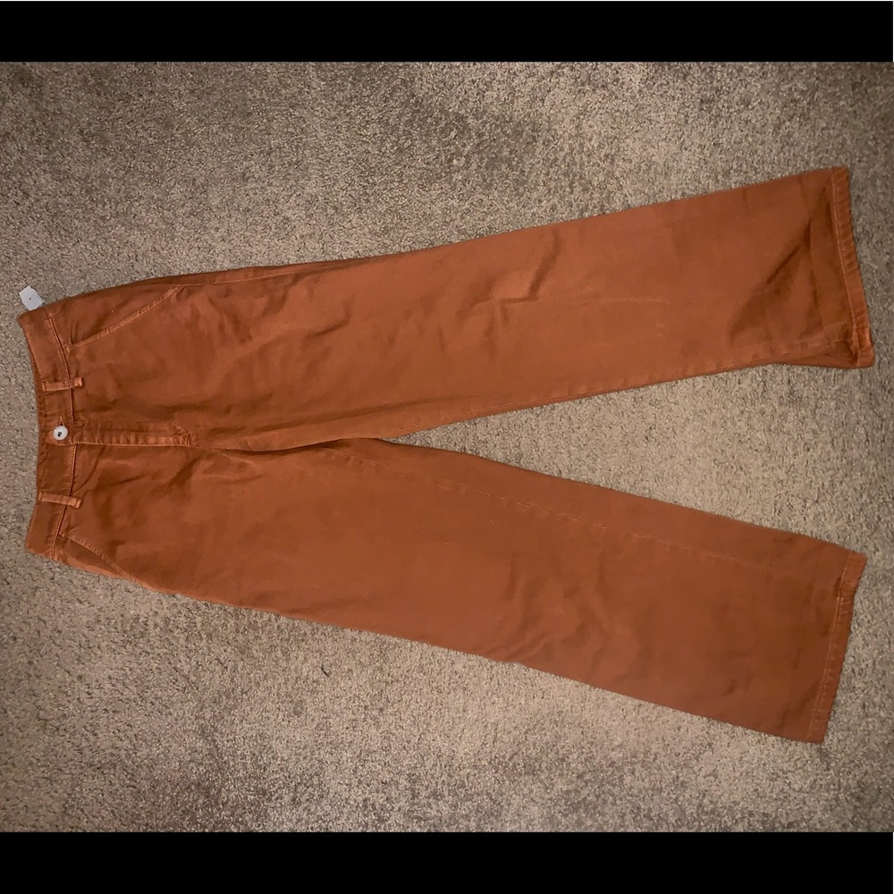 Free People Camel Wide Leg Pants